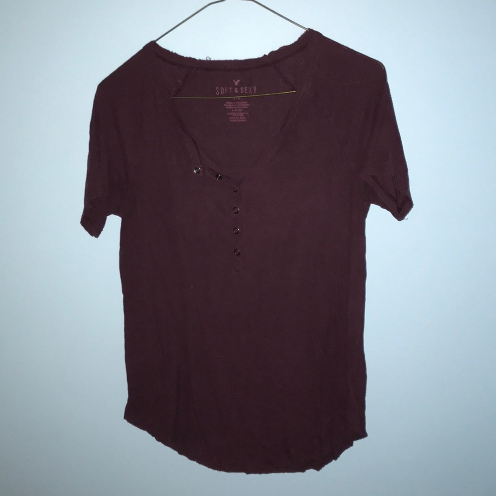 Small Soft & Sexy button down t-shirt